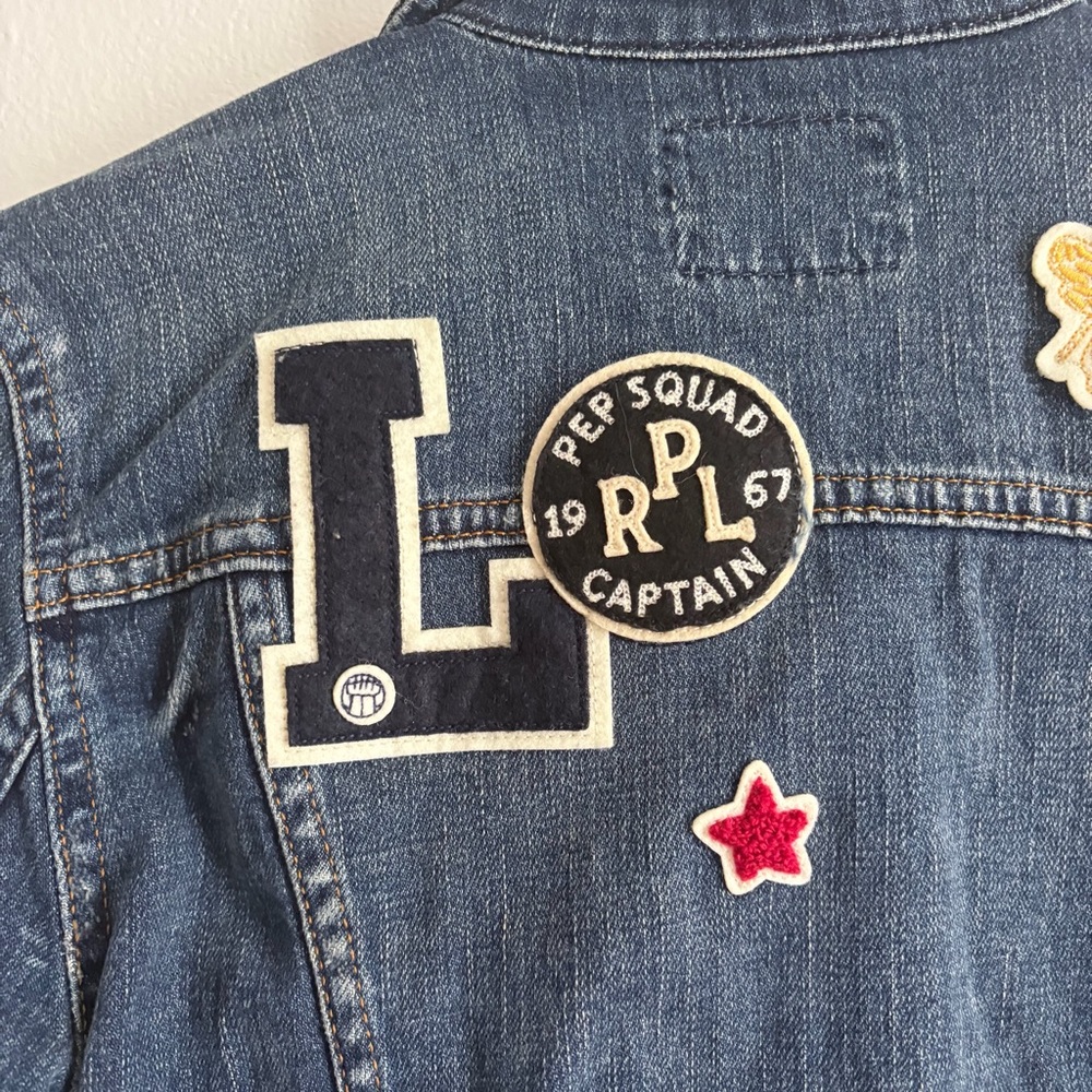 Polo by Ralph Lauren Blue Denim Jacket with Pink Detail - Picture 8 of 16